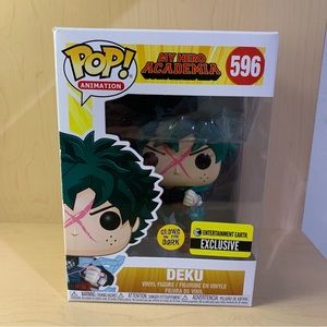 Funko Pop My Hero Academia Deku Glow in the Dark #596 Entertainment Earth New